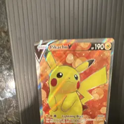 Pokemon TCG Pikachu V Promo Holo SWSH: Sword & Shield full art 157 - Image 3