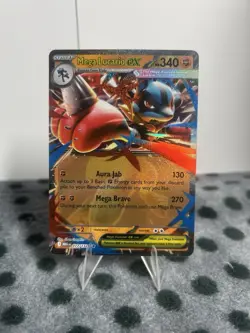 Pokemon Mega Lucario ex 077/132 Double Rare Mega Evolution ME01 English - Image 1