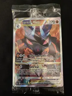 Pokemon TCG Lucario VSTAR SWSH291 Holo Black Star NM Sealed - Image 1