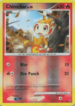Chimchar 70/127 Common Platinum Pokemon Reverse Holo - Image 1