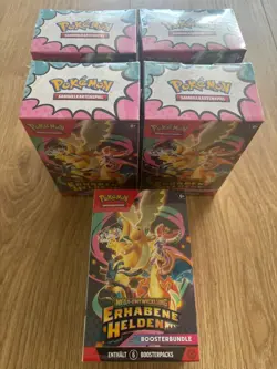 POKEMON Boosterbundle Mega Entwicklung Erhabene Helden DE SEALED Display - Image 1