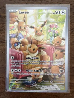Pokemon Eevee 188/167 Sv06: Twilight Masquerade Illustration Rare Holo - Image 1