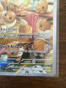 Pokemon Eevee 188/167 Sv06: Twilight Masquerade Illustration Rare Holo - Image 4