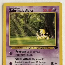 Sabrina's Abra - 94/132 Gym Challenge - Pokemon TCG - 2000 - Image 2