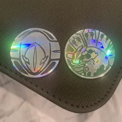Shiny Zygarde and Deoxys Official Pokemon Flipping Coins - Image 1