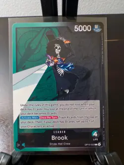 One Piece Card Game OP15-022 Brook Leader Adventure on Kami's Island English NM - Image 1