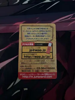 one piece mail bandai carddass jumpland promo card - Image 2