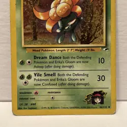 Erika's Gloom 46/132 Gym Heroes Uncommon Pokemon Card MP - Image 3