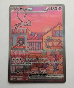 Pokemon Mew ex 053 Scarlet & Violet Promo Full Art Holo EX Basic Card - Image 1