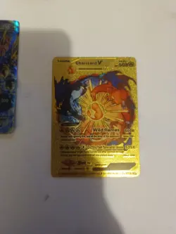 Pokemon TCG Charizard v Foil Card Wild Flames - Image 2