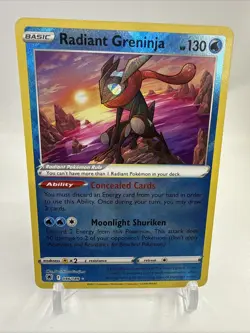 Pokemon Card - Radiant Greninja Astral Radiance 046/189 Radiant Rare 2022 - Image 1