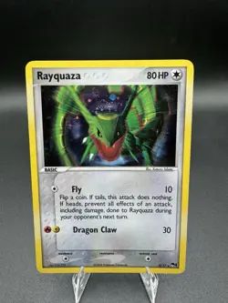 Rayquaza - 3/17 - Pokemon Pop Series 1 Holo Card Swirl LP - Image 1