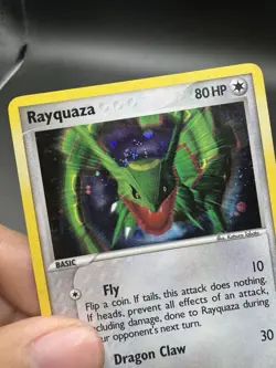 Rayquaza - 3/17 - Pokemon Pop Series 1 Holo Card Swirl LP - Image 3