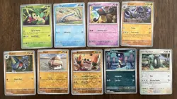 Pokemon TCG Paradox Rift 9 Card Lot - Image 1