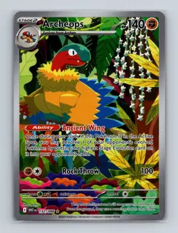 Archeops 132 2025 Pokemon S&V White Flare Illustration Rare Card NM (b) - Image 1