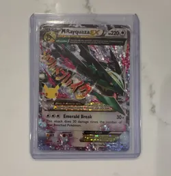 Pokemon Mega Rayquaza EX Classic Collection Full Art Holo Card 76/108 220 HP - Image 1