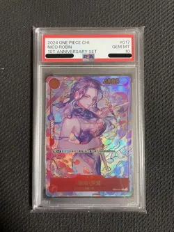 PSA 10 Nico Robin OP01-017 SR 1st Anniversary Set Chinese One Piece Card 2024 - Image 1