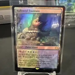 Magic the Gathering #265 Hallowed Fountain Foil - Image 1