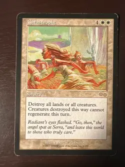 Magic the Gathering MTG Catastrophe Urza’s Saga Good Raw Rare Sorcery - Image 1