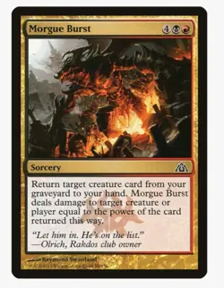 Morgue Burst | MTG DGM | Rakdos Graveyard Recursion Burn EDH | LP - Image 1