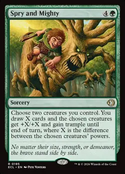 MTG Spry and Mighty Lorwyn Eclipsed #195 Rare Magic The Gathering - Image 1