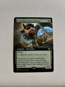 MTG Transdimensional Bovine 274 Borderless Teenage Mutant Ninja Turtles Rare - Image 1