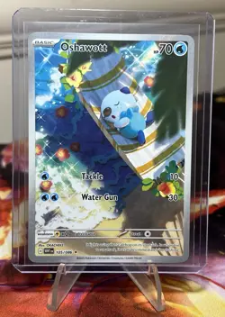 Pokemon TCG White Flare - Oshawott - Illustration Rare #105/086 - NM/MINT - Image 1