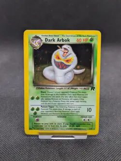 Dark Arbok 2/82 Team Rocket Holo Rare Pokemon WOTC LP-NM - Image 1