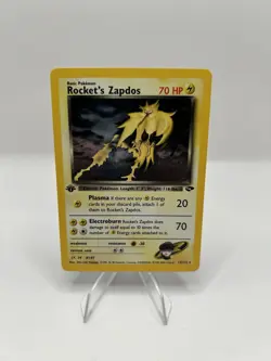 Pokemon TCG Rocket’s Zapdos Gym Challenge 1st Edition 2000 15/132 - LP - Image 1