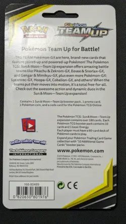Pokemon TCG Sun & Moon Team Up Blister Pack SM162 Pikachu Promo Sealed - Image 3