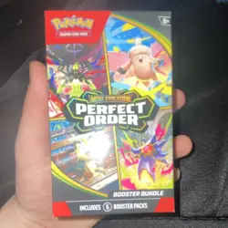 Pokemon Mega Evolution Perfect Order Booster Bundle Box with 6 Booster Packs - Image 3