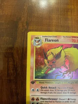 Pokemon Flareon 1st Edition Jungle 3/64 Holo Rare HP - Image 3