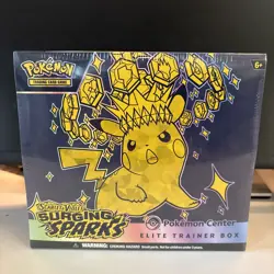 ⚡ Pokemon Surging Sparks POKEMON CENTER ETB Elite Trainer Box New Sealed (tear) - Image 2