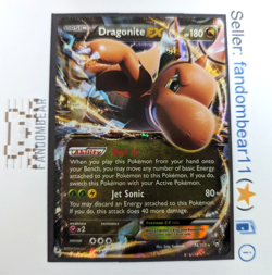 2014 Dragonite EX 74/111 XY Furious Fists Ultra Rare Holo Pokemon Card DENT/DMG - Image 1