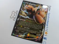 2014 Dragonite EX 74/111 XY Furious Fists Ultra Rare Holo Pokemon Card DENT/DMG - Image 4