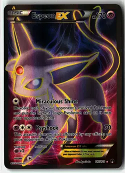 Espeon EX ⭐ 117/122 Holo Rare Ultra BREAKpoint 2016 Pokemon NM/LP - Image 1