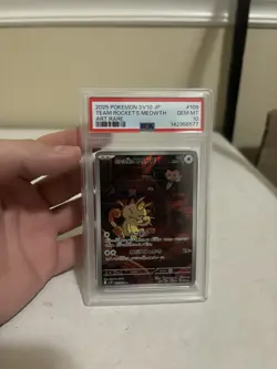 PSA10 Team Rocket's Meowth AR 109/098 Glory of Team Rocket Japanese SV10 Pokemon - Image 2