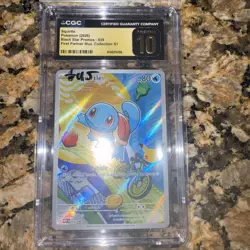 2026 Pokemon Squirtle 039 First Partner Illustration Collection CGC Pristine 10 - Image 1