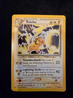 Pokemon 2000 Neo Revelation Raichu #21/64 - Image 1