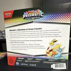 Pokemon Prismatic Evolutions Box 2026 Flareon Vaporeon Jolteon Poster collection - Image 2