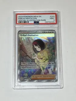 Pokemon PSA 9 Erika's Invitation 203/165 Sv: Scarlet & Violet 151 Holo Sir - Image 2