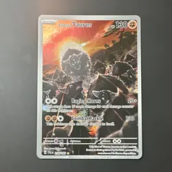 Pokemon Paldean Tauros 218/193 Paldea Evolved Illustration Rare Holo 130 HP - Image 1