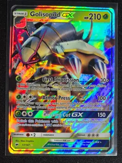 Golisopod GX 17/147 (Ultra Rare) Burning Shadows Near Mint - Image 1
