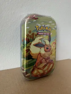 Pokemon TCG Scarlet & Violet Prismatic Evolutions Mini Tin Flareon NEW SEALED - Image 3