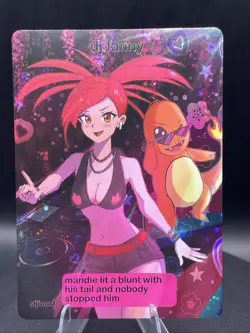 dj fanny (Flannery) - Heart Holo Pokiebubies Rocketbubies Fan Art- Pokemon - Image 1