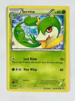 Servine 2013 Pokemon Legendary Treasures Radiant Collection #RC2/RC25 * LP - Image 1