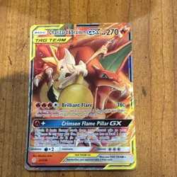 Pokemon Charizard & Braixen GX 22/236 Sm-Cosmic Eclipse Ultra Rare Holo TAG TEAM - Image 1