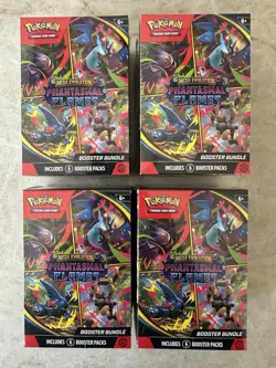 Pokemon Phantasmal FlamesBooster Bundle LOT OF 4 FactorySealed - Image 1