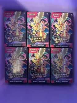 New! LOT of 6x Pokemon Ascended Heroes Booster Bundles Factory Sealed - Image 2