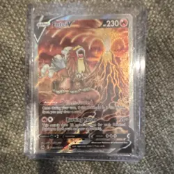 Pokemon Entei V GG36/GG70 Crown Zenith Galarian Gallery Holo Ultra Rare - Image 1